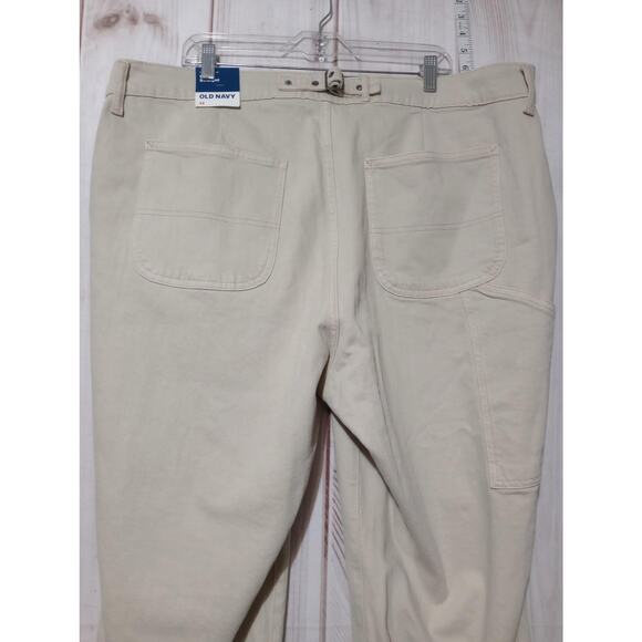 Old Navy Pants Womens 22 Beige Extra High-Rise Sky-Hi Straight Stretch Casual - Picture 5 of 11